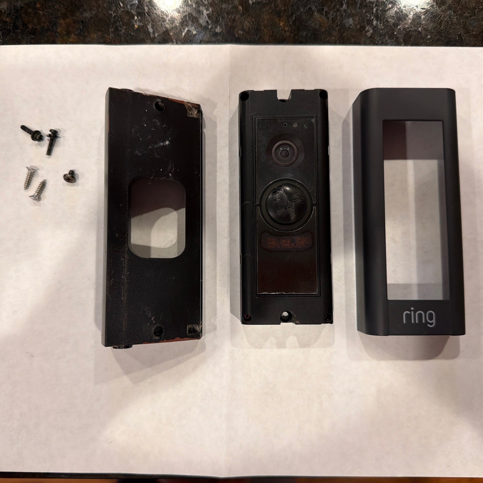 Ring Video Doorbell Pro With Angle Mount - Tested And Functional - See Pictures