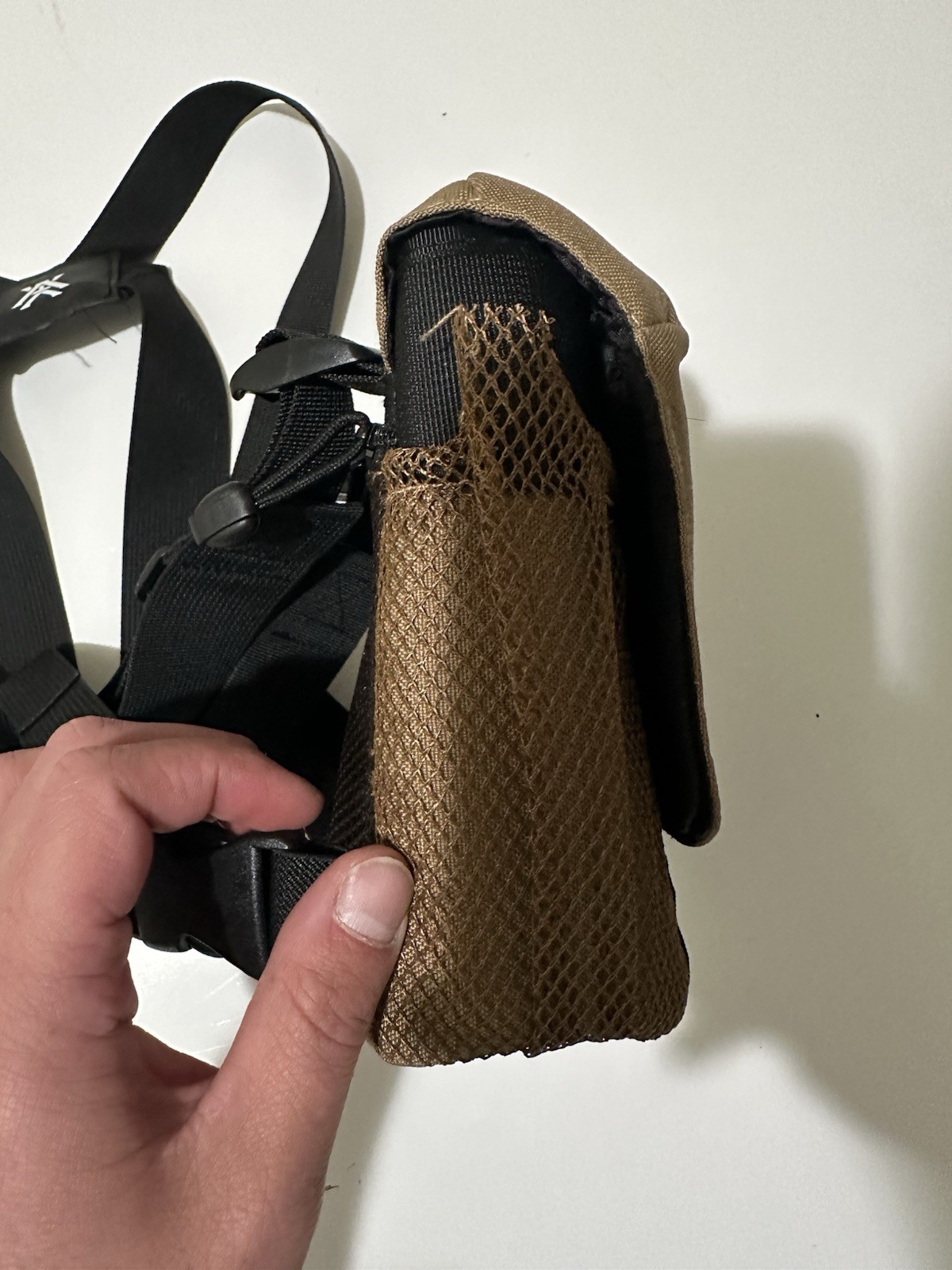 Vortex GlassPak Binocular Harness Case Brown Mesh Sides Adjustable Straps