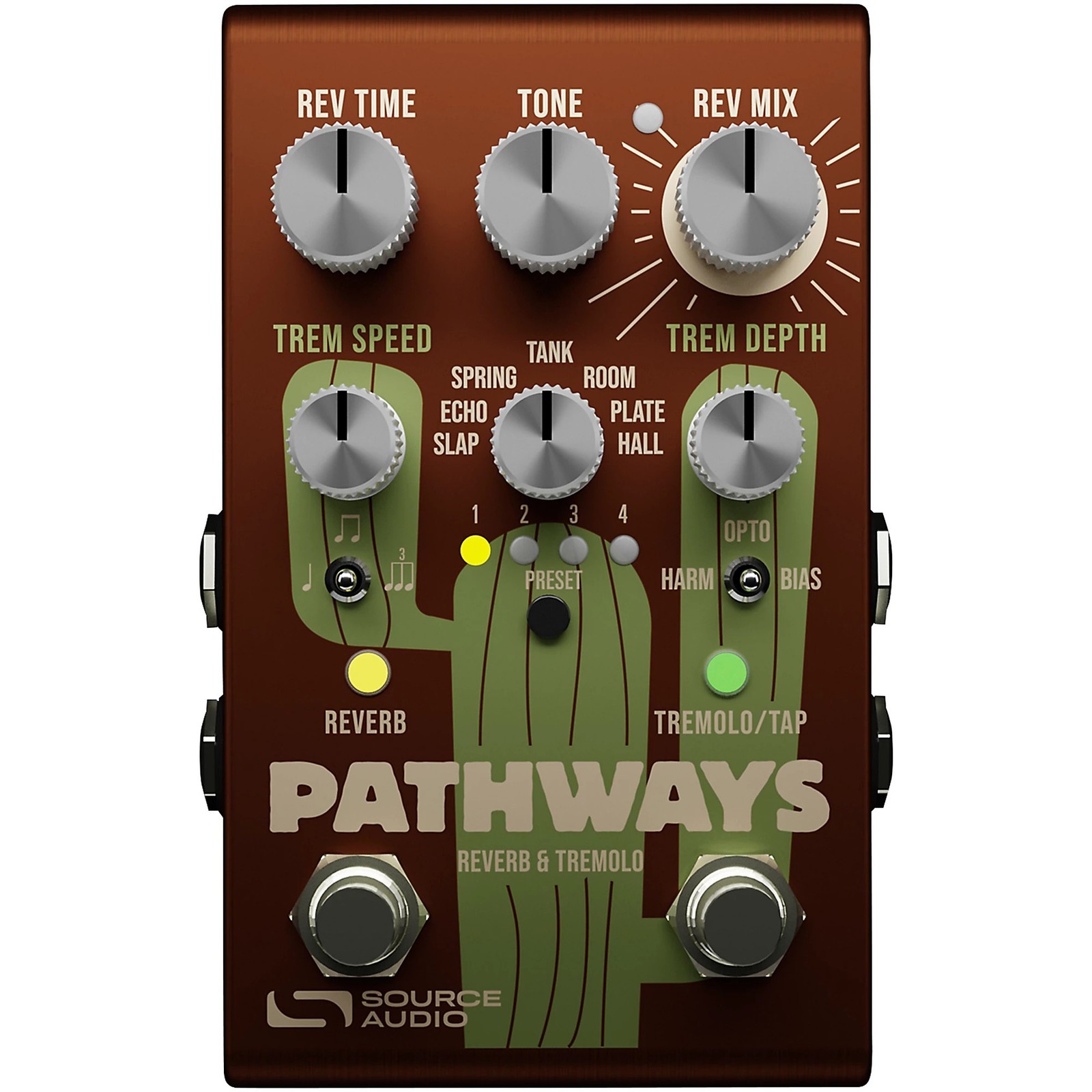 Source Audio Pathways Reverb + Tremolo Effects Pedal