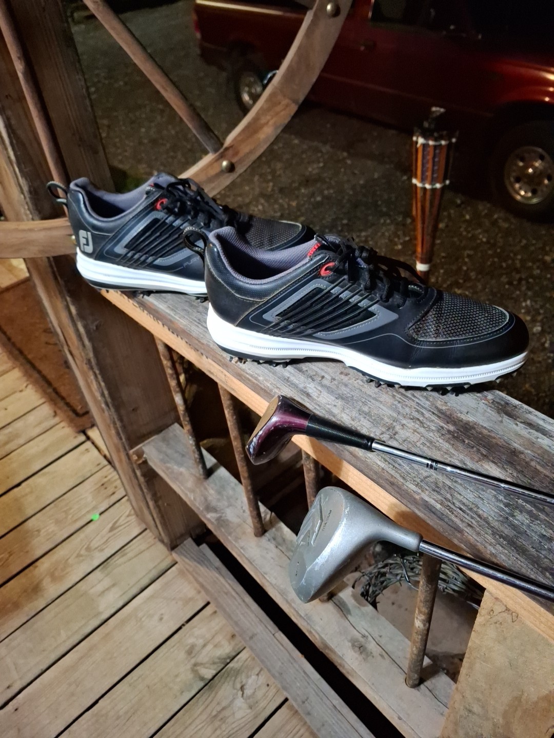 Fury Ortholite Golf Shoes With Screw On Spikes. Sz. 8.5 M