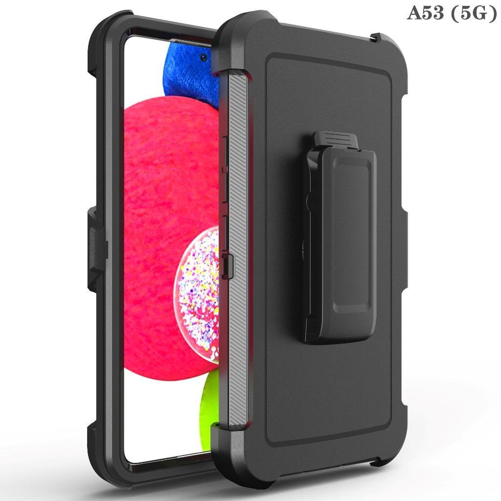 For Samsung Galaxy A53 5G Armor Case Belt Clip Fit Otterbox / Screen Protector