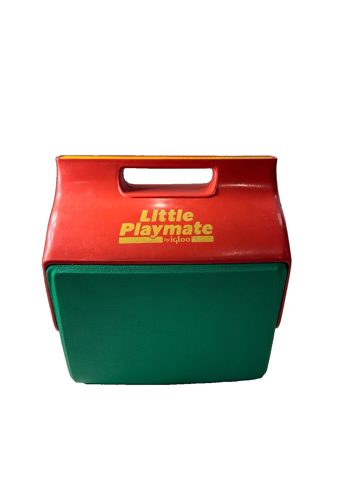 RARE Vintage Igloo Little Playmate Cooler Luchbox Teal/Red Greenish Orange