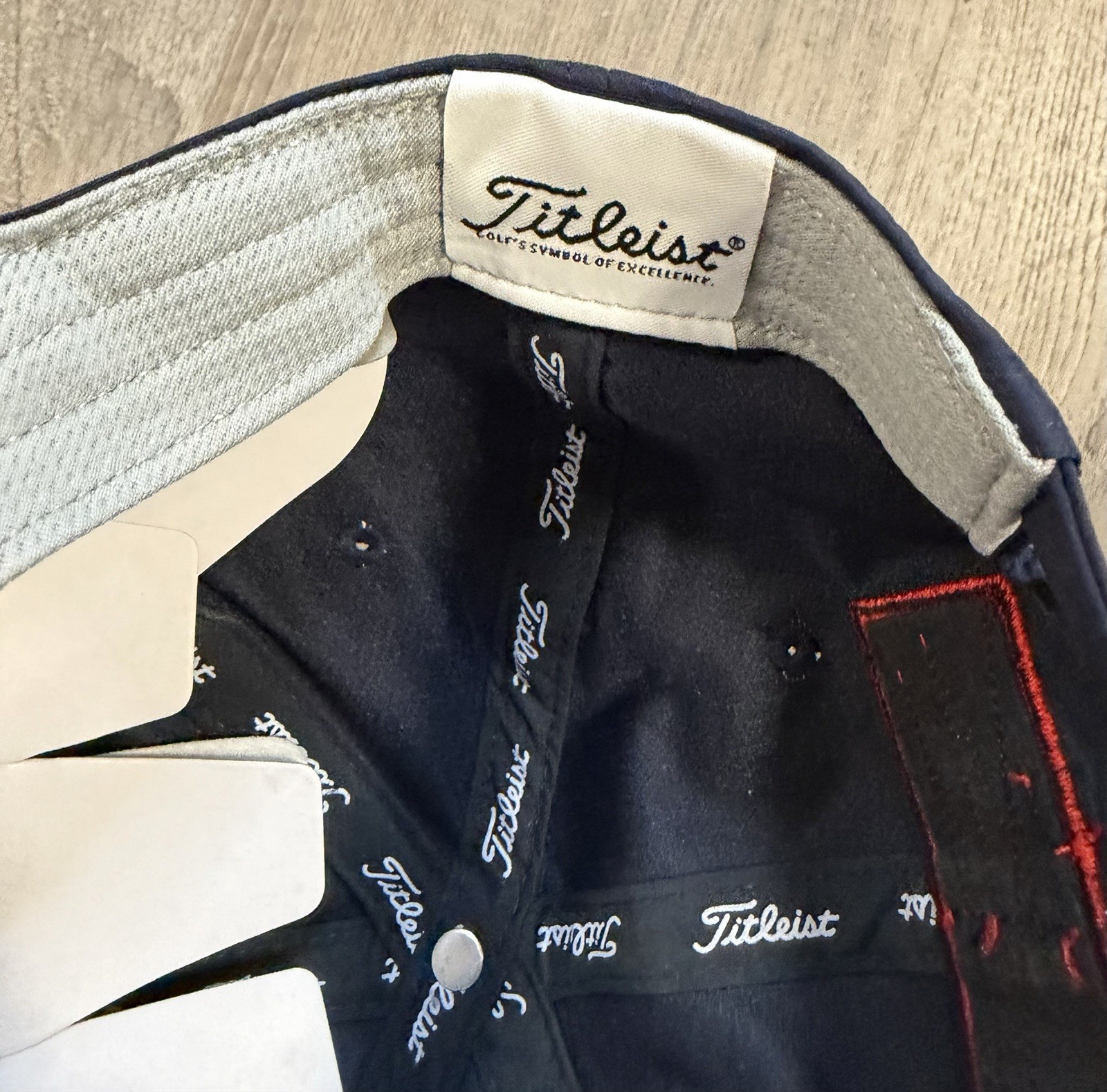 Titleist NXT Tour Adjustable Strap Golf Hat Script NOS Navy Blue NWT