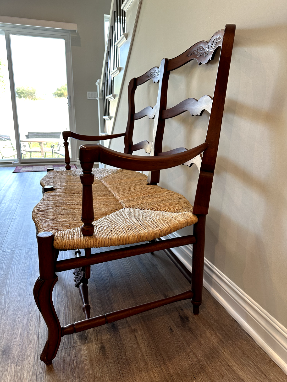 Pierre Deux Louis XV Rush Settee – Made in the Philippines