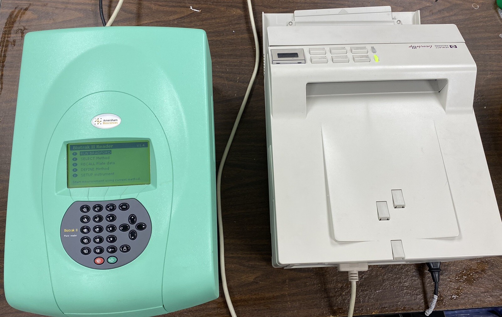 GE Pharmacia Amersham BioTrack II Stand-alone Plate Reader 80-2115-83 w Printer