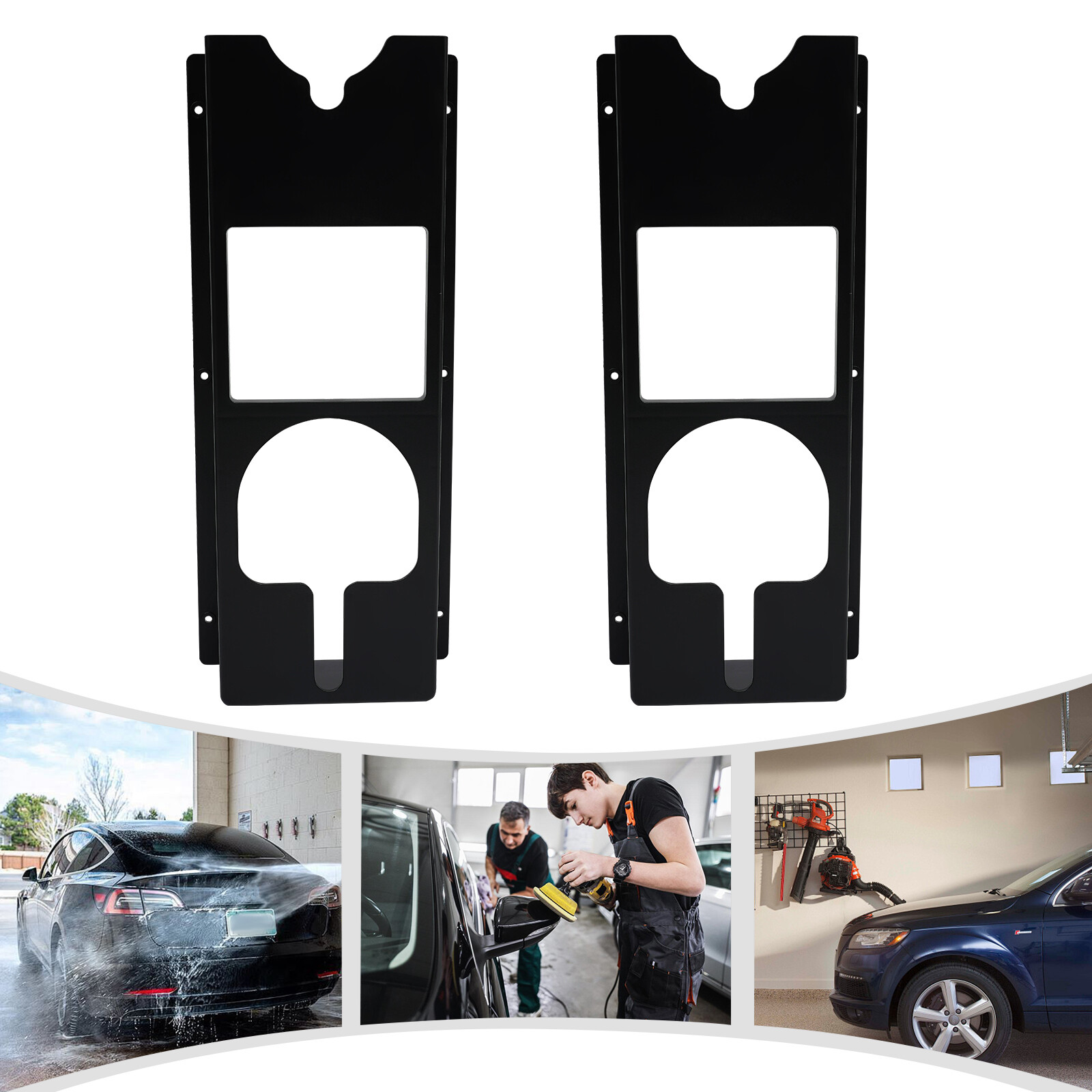 Polishing Machine Holder Wall Mount, 2 Pcs Set Buffer Polisher Rack
