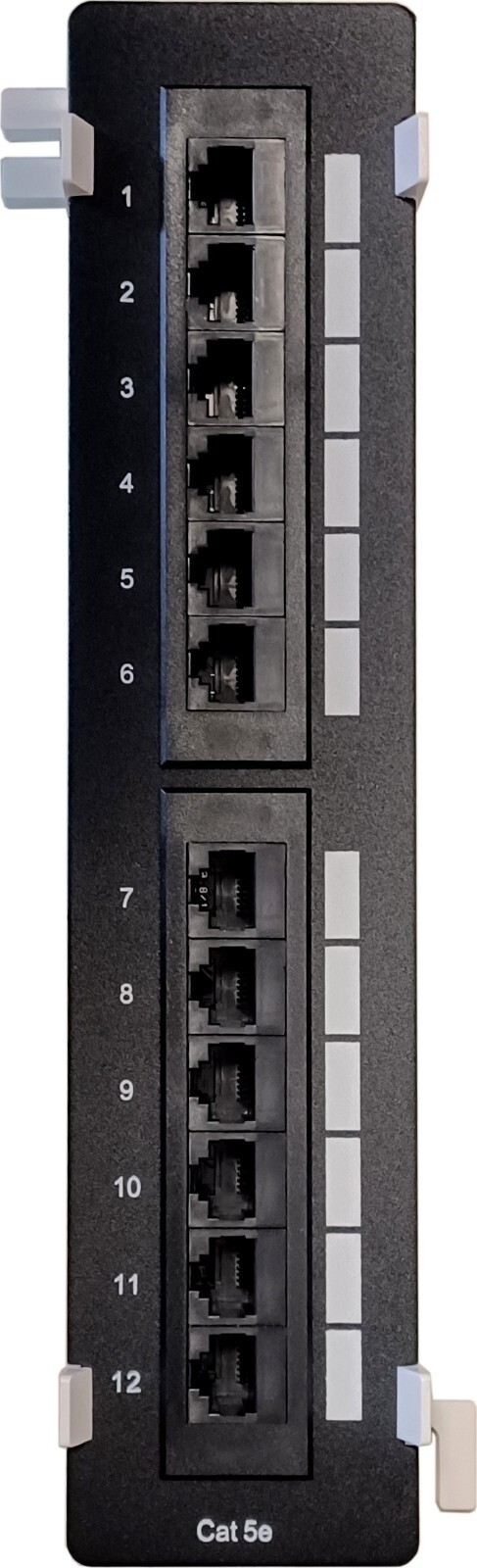 Patch Panel RJ45 8P8C 12-Port C5e B89 Bracket Vertical Wall Mount UL E145249