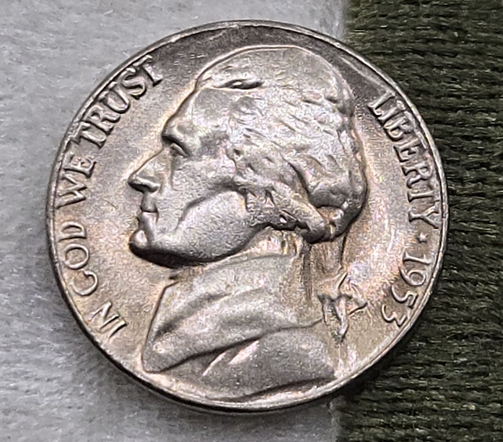1953-S Jefferson Nickel 5c