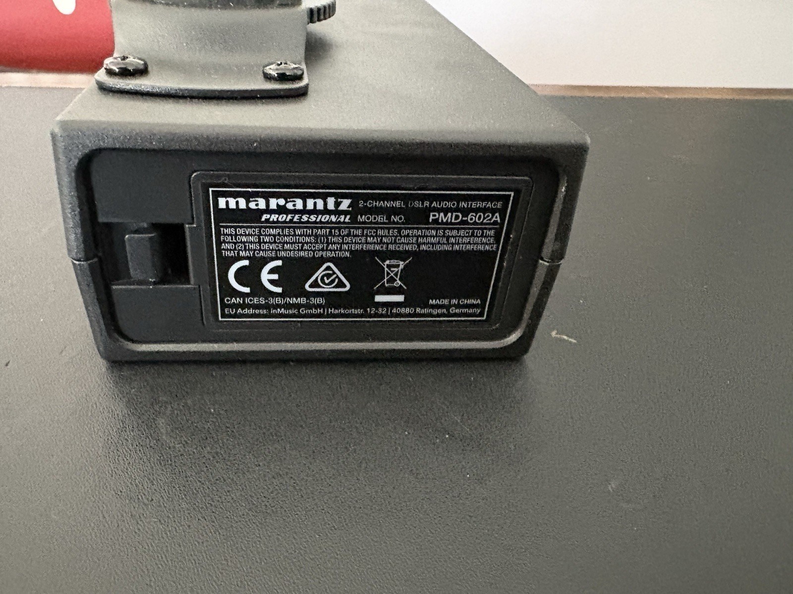 Marantz Professional PMD-602A 2 Channel DSLR Audio Interface untested