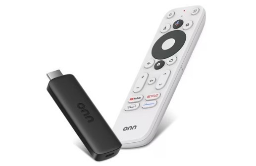 ONN Complete Setup HD Streaming Device, 8GB Fully Programmed Stick Voice Control