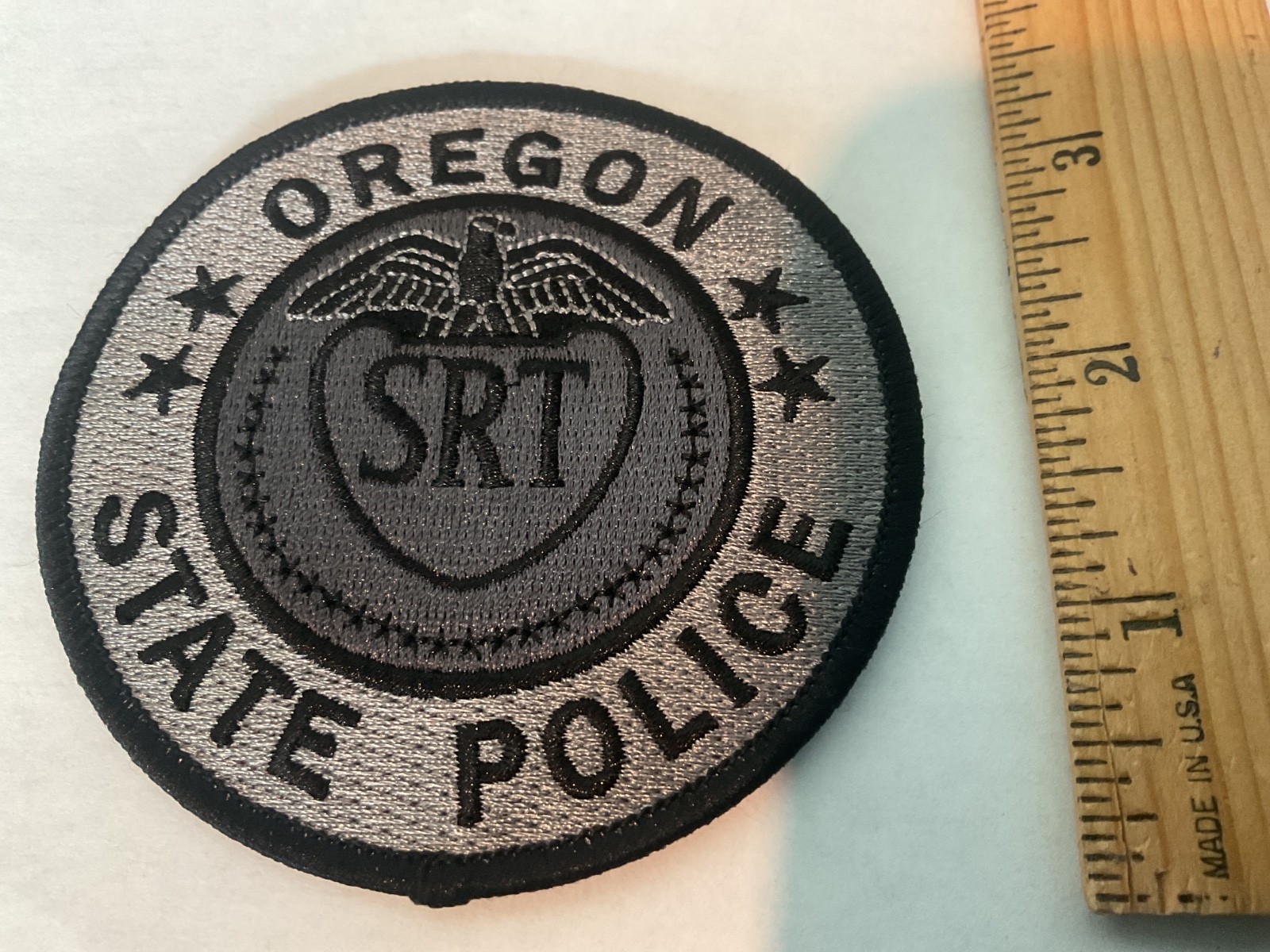 Oregon State Police SRT Newest collectors Full size patch has tracking ,insured