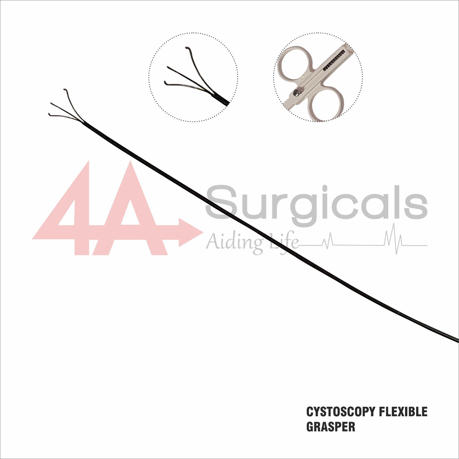 4A CYSTOSCOPY-FLEXIBLE-GRASPER 3Fr 63cm
