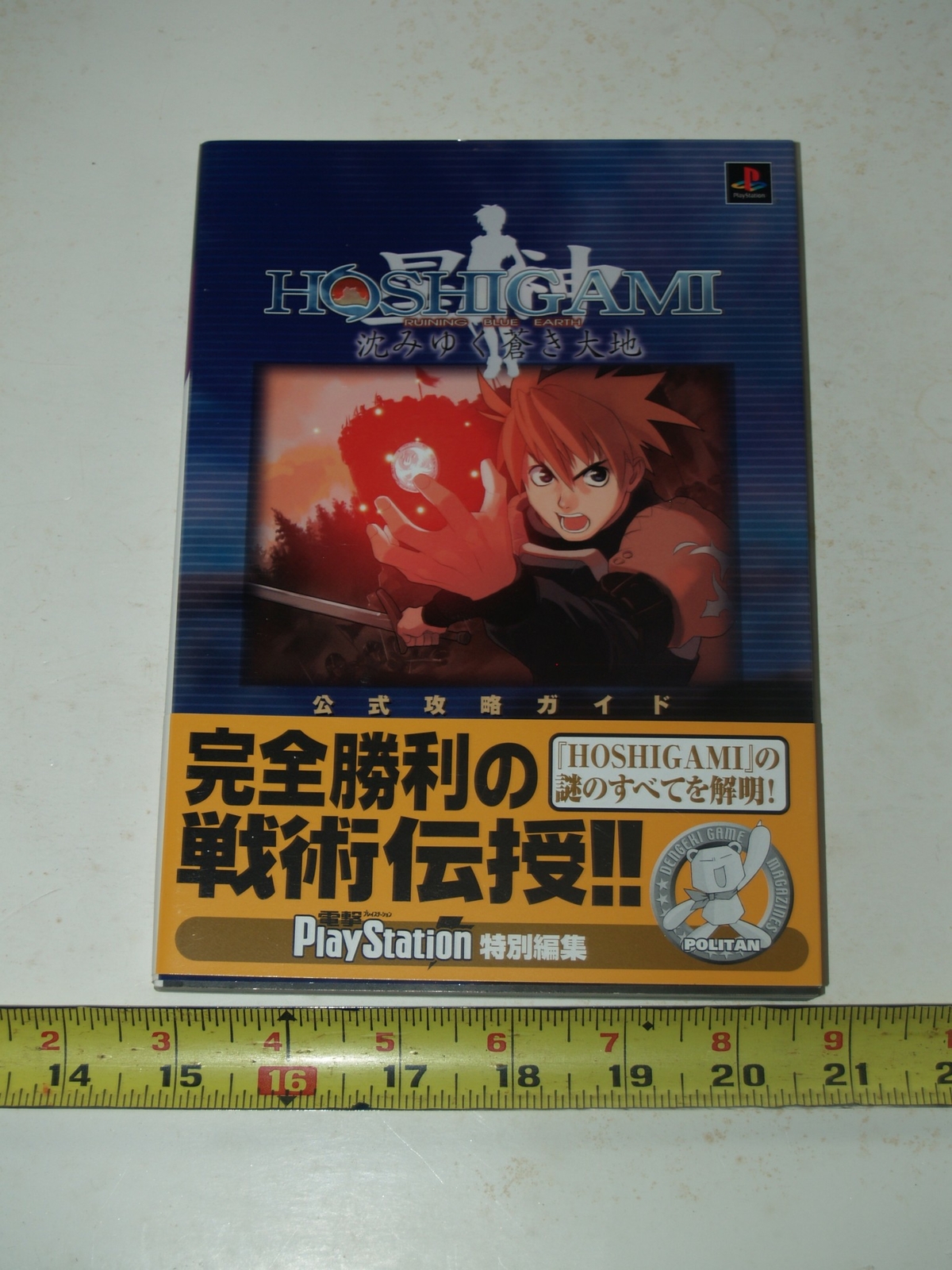 HOSHIGAMI-Blue Earth Sinking -Official Strategy Guide Book/PS-Japanese