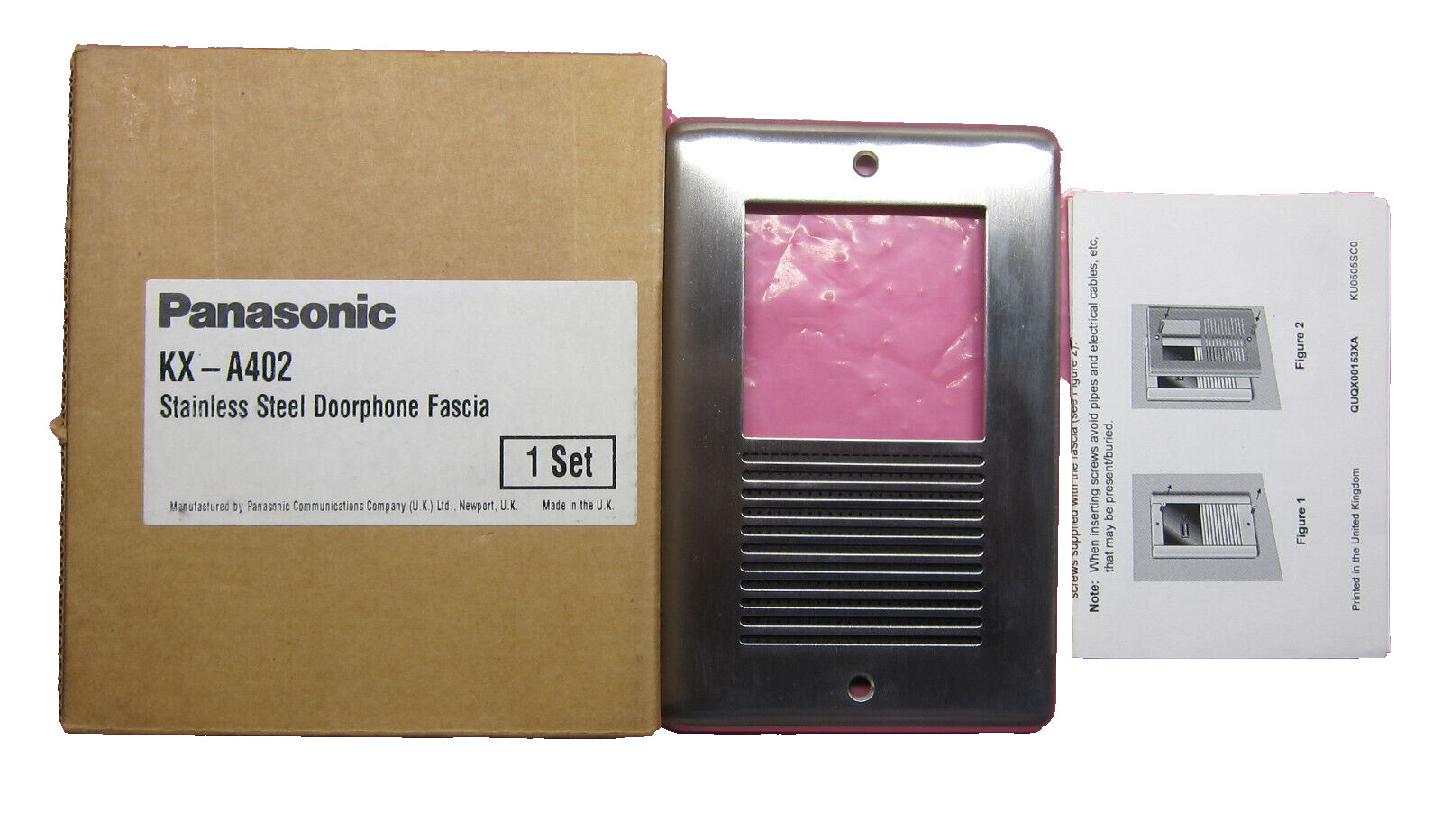 Genuine New Panasonic KX-A402 Stainless Steel Doorphone Fascia
