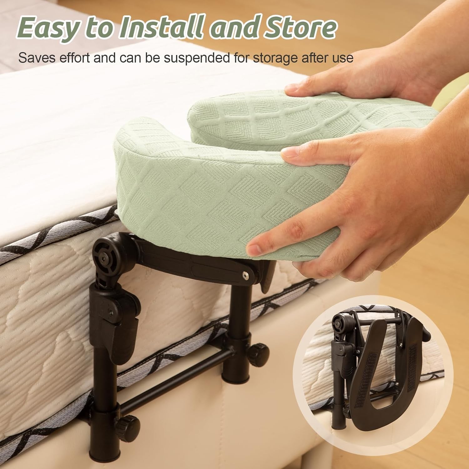 Massage Headrest for Bed Adjustable Face Cradle Portable