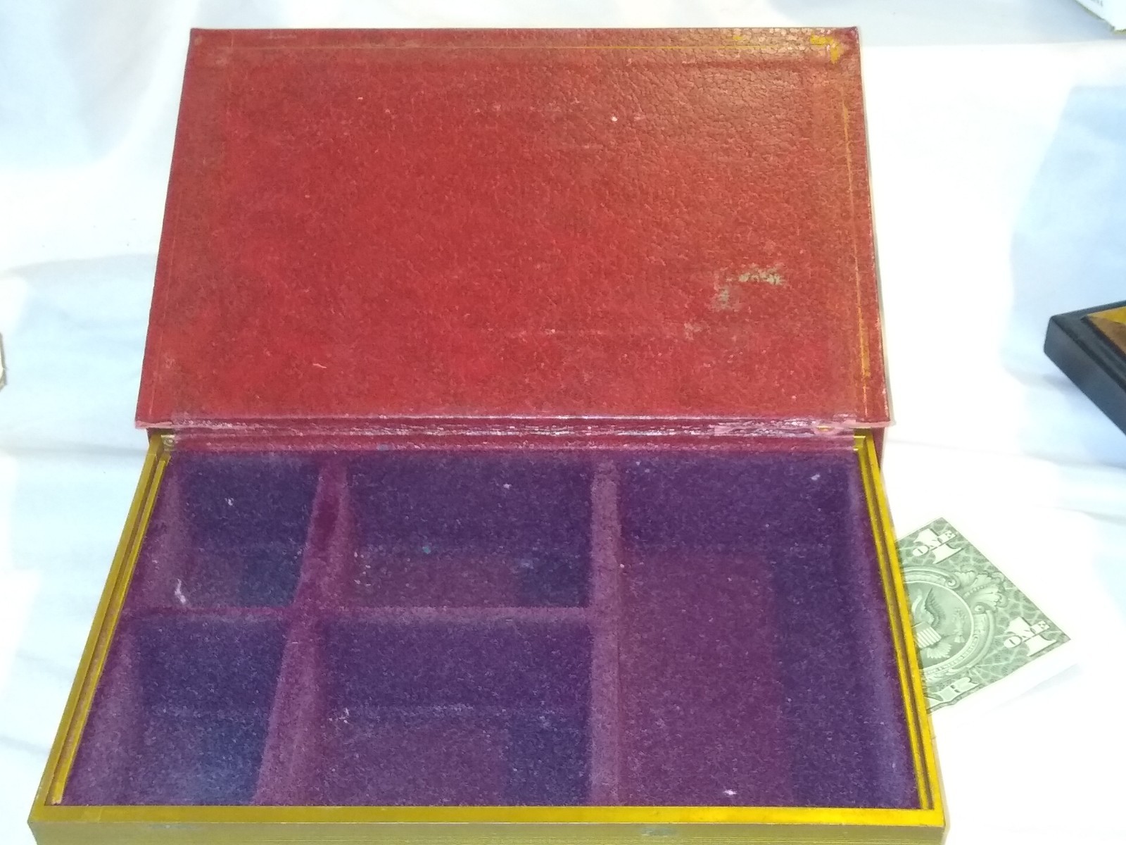 Great Expectations Fake Book Safe Hide Stash Box Hidden Storage Leather Wrapped