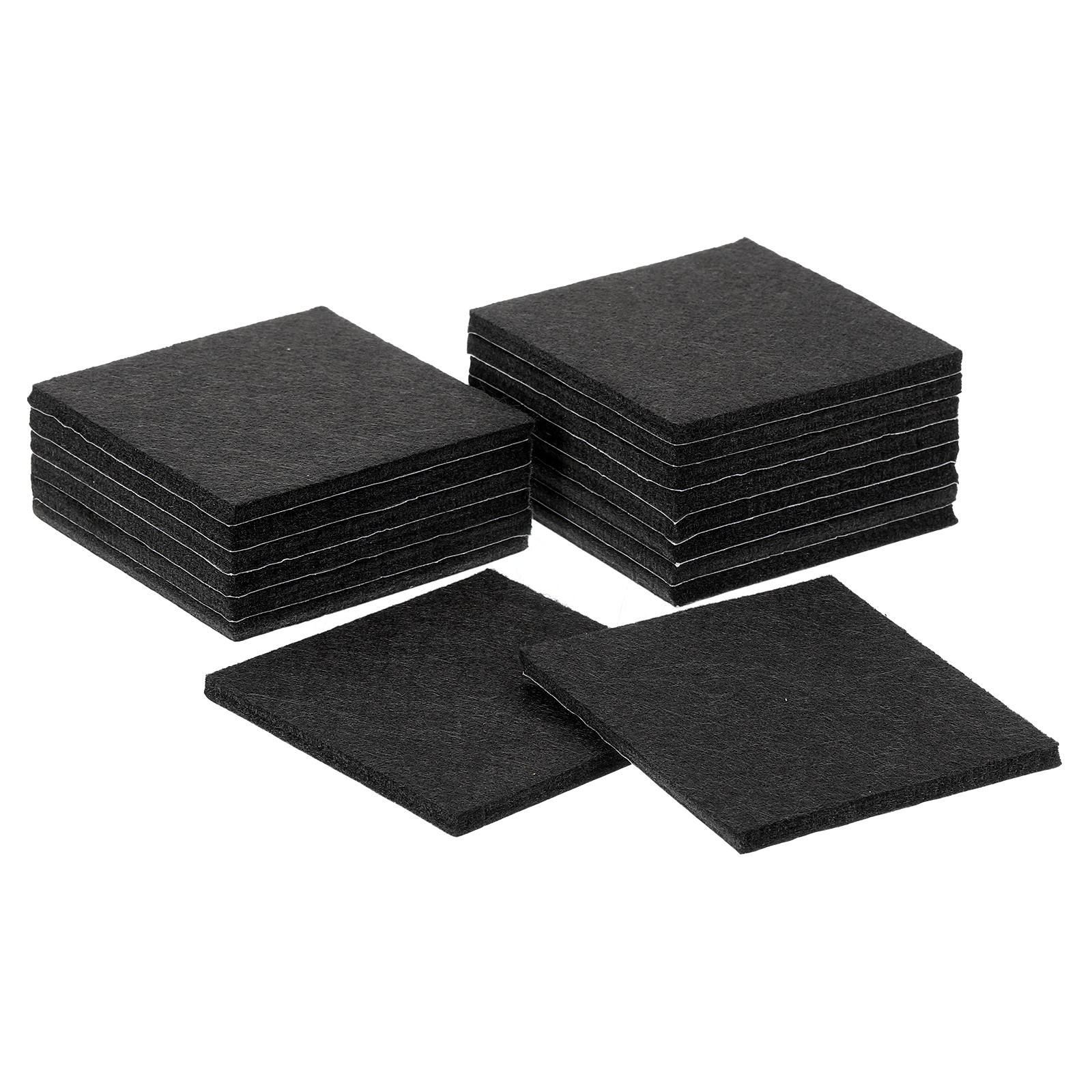 Furniture Pads, 16Pcs 3" Square Self Adhesive Felt Furniture Pads (Black)