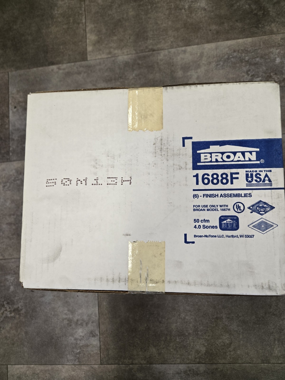 BROAN -1688F - BATH FAN MOTOR ASSEMBLY W/GRILLE - 6 PACK
