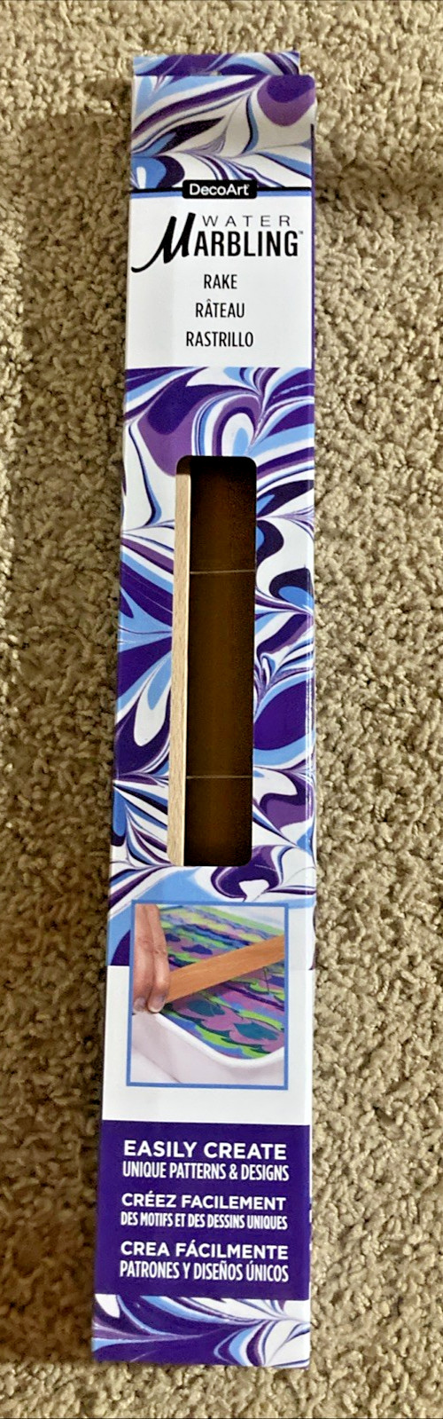 DecoArt Water Marbling Rake New in Package