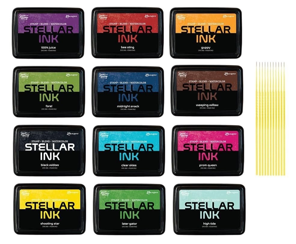Simon Hurley Stellar Dye Ink Bundles - SHC Stellar Ink Pads Complete...