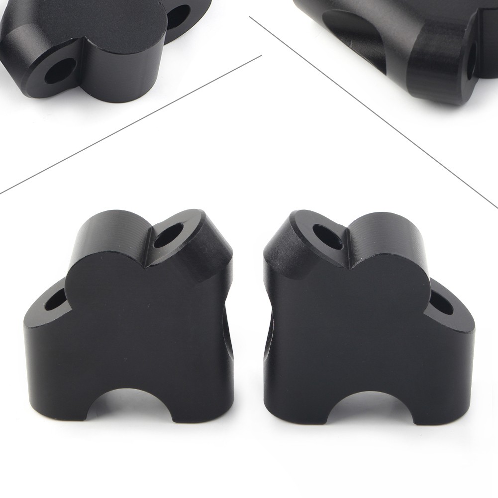 Handlebar Riser Clamp Bars for Suzuki V-STROM DL 650XT 15-20 DL 1000 02-17 Black