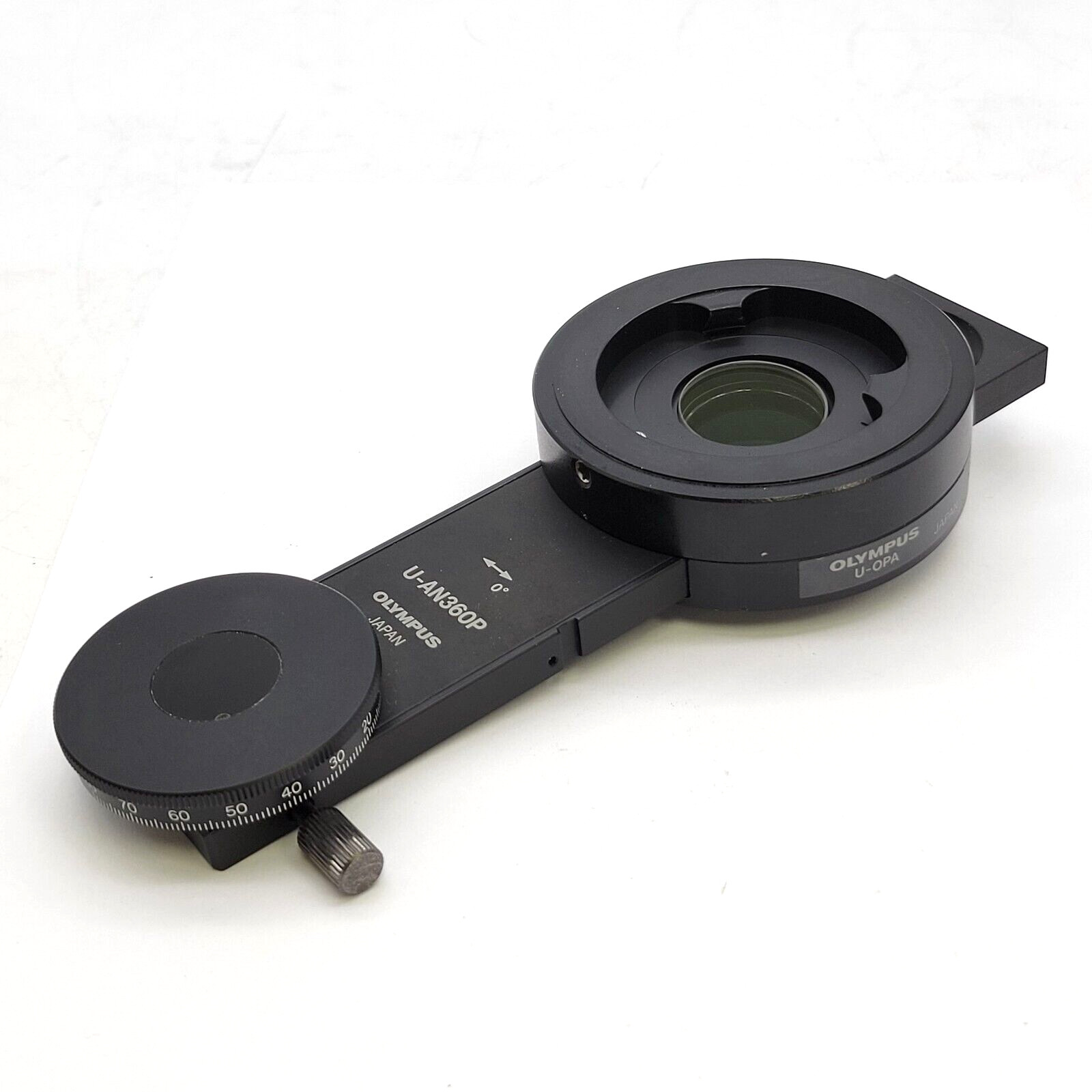Olympus Microscope U-AN360P Rotating Analyzer with U-OPA Attachment