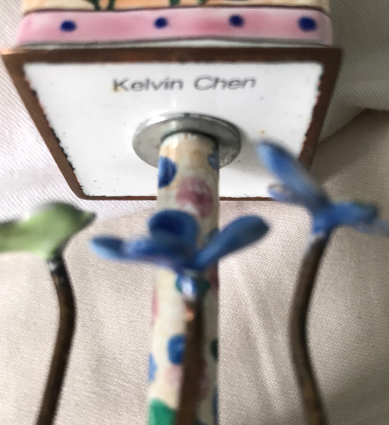 KEVIN CHEN Porcelain Bird Trinket Box