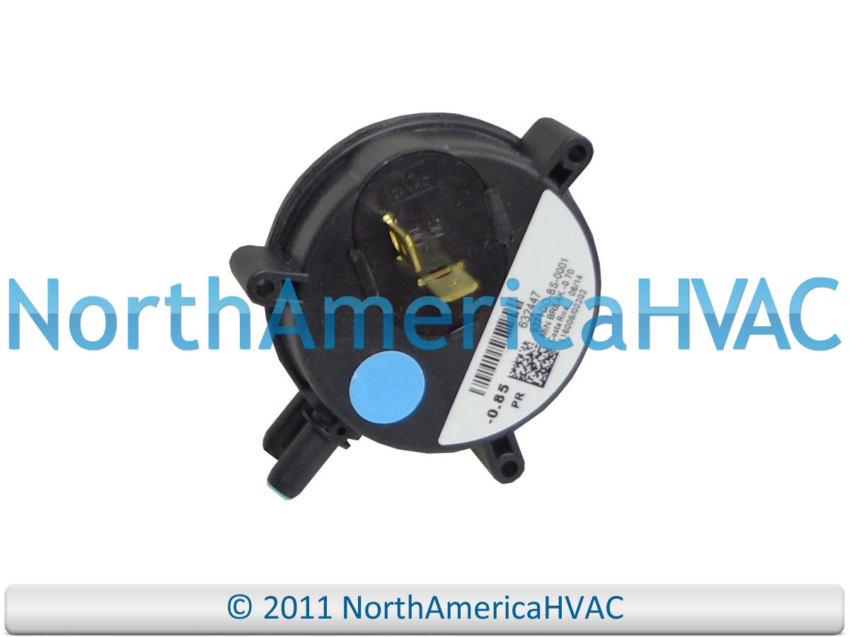 OEM Intertherm Nordyne Miller Furnace Pressure Switch Fits 9371DO-BS-0001 -0.85