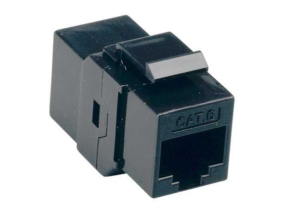 Cat6 RJ45 Inline Coupler Keystone Type - Black / White