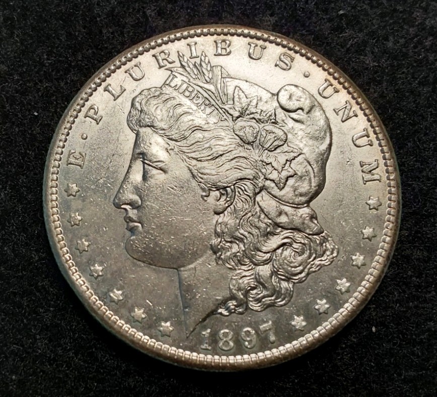 1897 S Morgan Dollar HIGH Grade UNC MS FROM A MS MORGAN COLLECTION NICE LUSTER