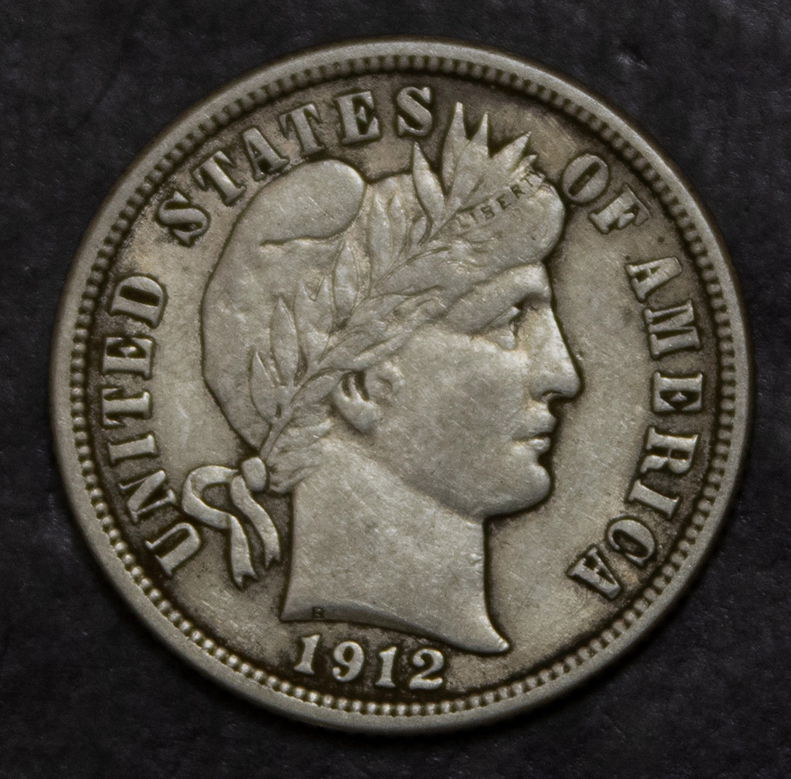 1912 Barber Dime Choice XF.........................Lot 6114