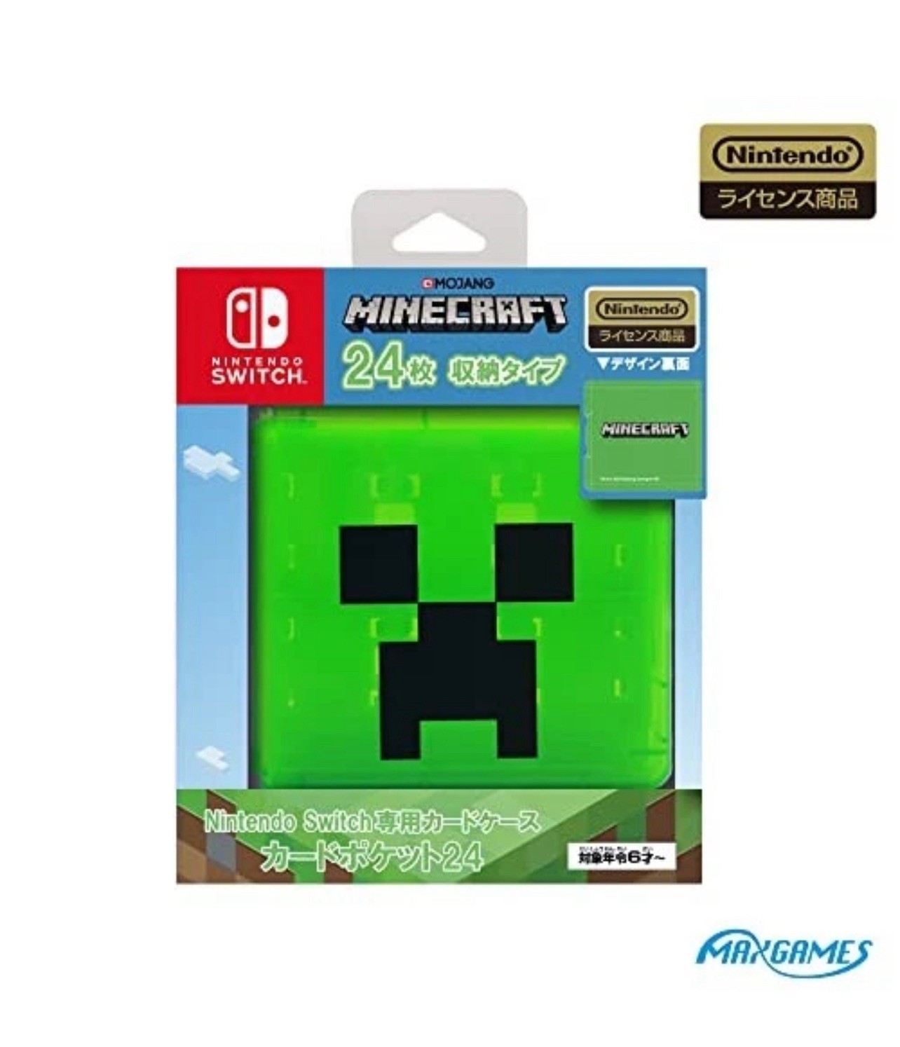 Nintendo Switch Card Case 24 Pocket Minecraft Creeper