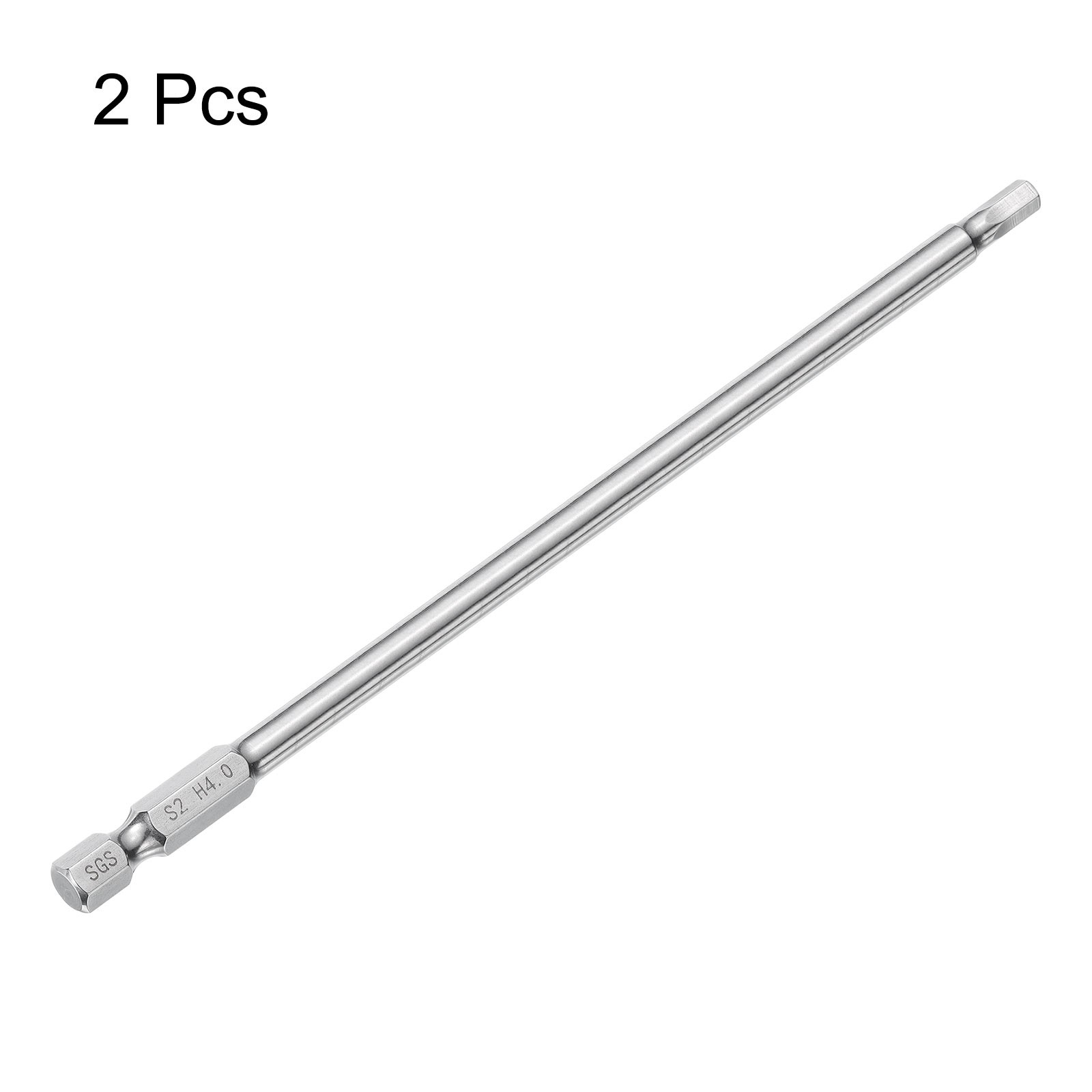 2pcs 4mm (H4) Hex Head Wrench Drill Bit 6" Long Magnetic Screwdriver Bits