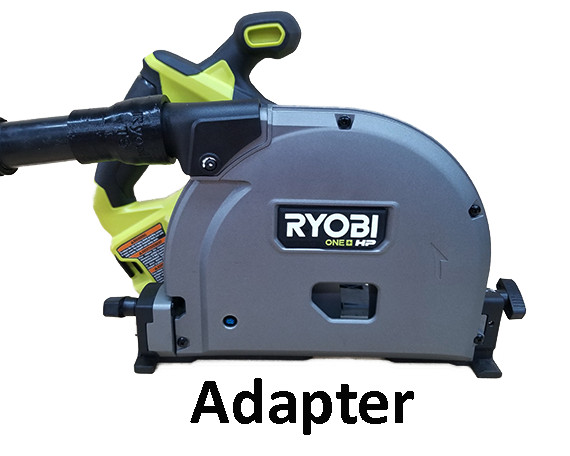 Ryobi Track Saw  to 1 1/4" Vacuum Hose Adapter - Dust Collection