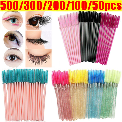 Disposable Eyelash Brush Mascara Wands Applicator Makeup Eyebrow Brush Tip Tool⊥