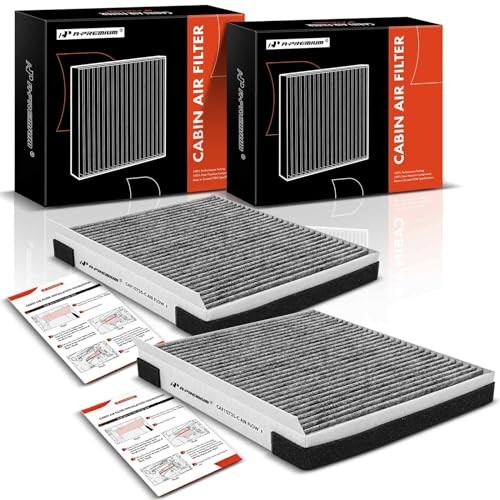 2-PC Cabin Air Filter with Activated Carbon Compatible with Hyundai, Kia &