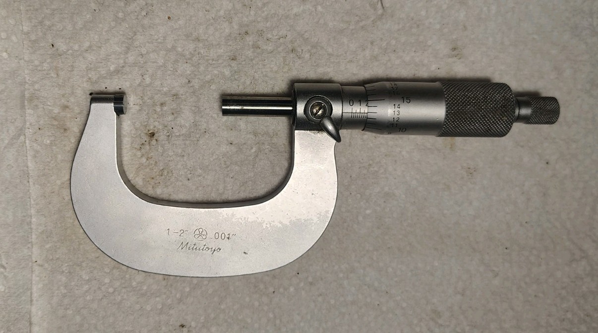 Mititoyo 1-2" .001 Micrometers Carbide Face With Working Ratchet Stop *Free Ship