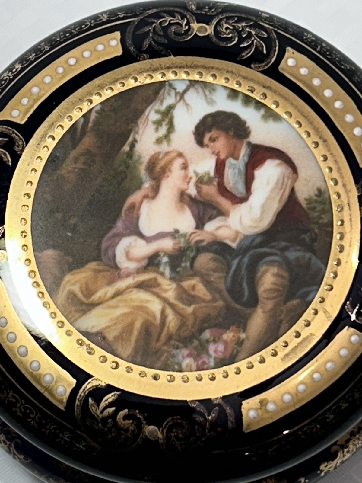 Czechoslovakia Trinket Dish With Cover
