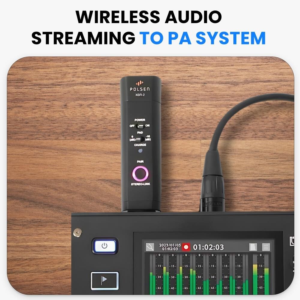 XLR Bluetooth Audio Receiver, Wireless Bluetooth 5.0 Streaming, 3-Pin XLR Output