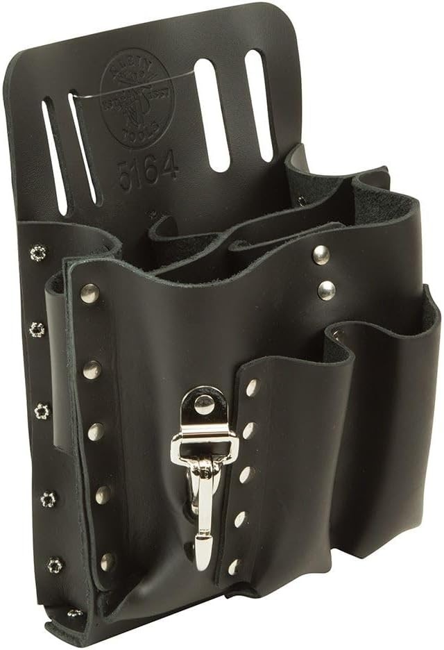 Versatile 14-Piece Tool Set with Leather Storage Pouch & High-Leverage Pliers