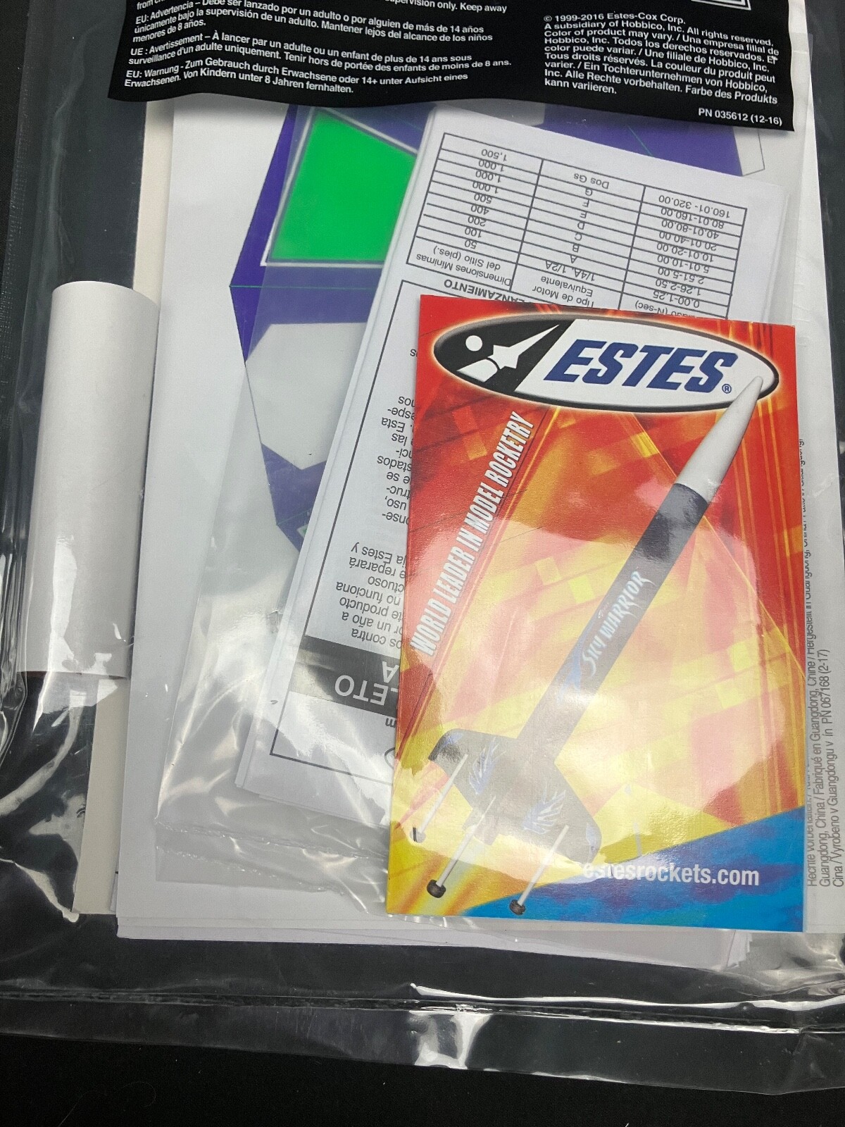 3 Estes Flying Model Rocket Kits: Indicator, Hex-3, Mini-Honest John