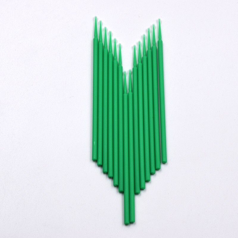 100Pc Applicators Bendable Micro Brush Tooth Dental Disposable Materials Green