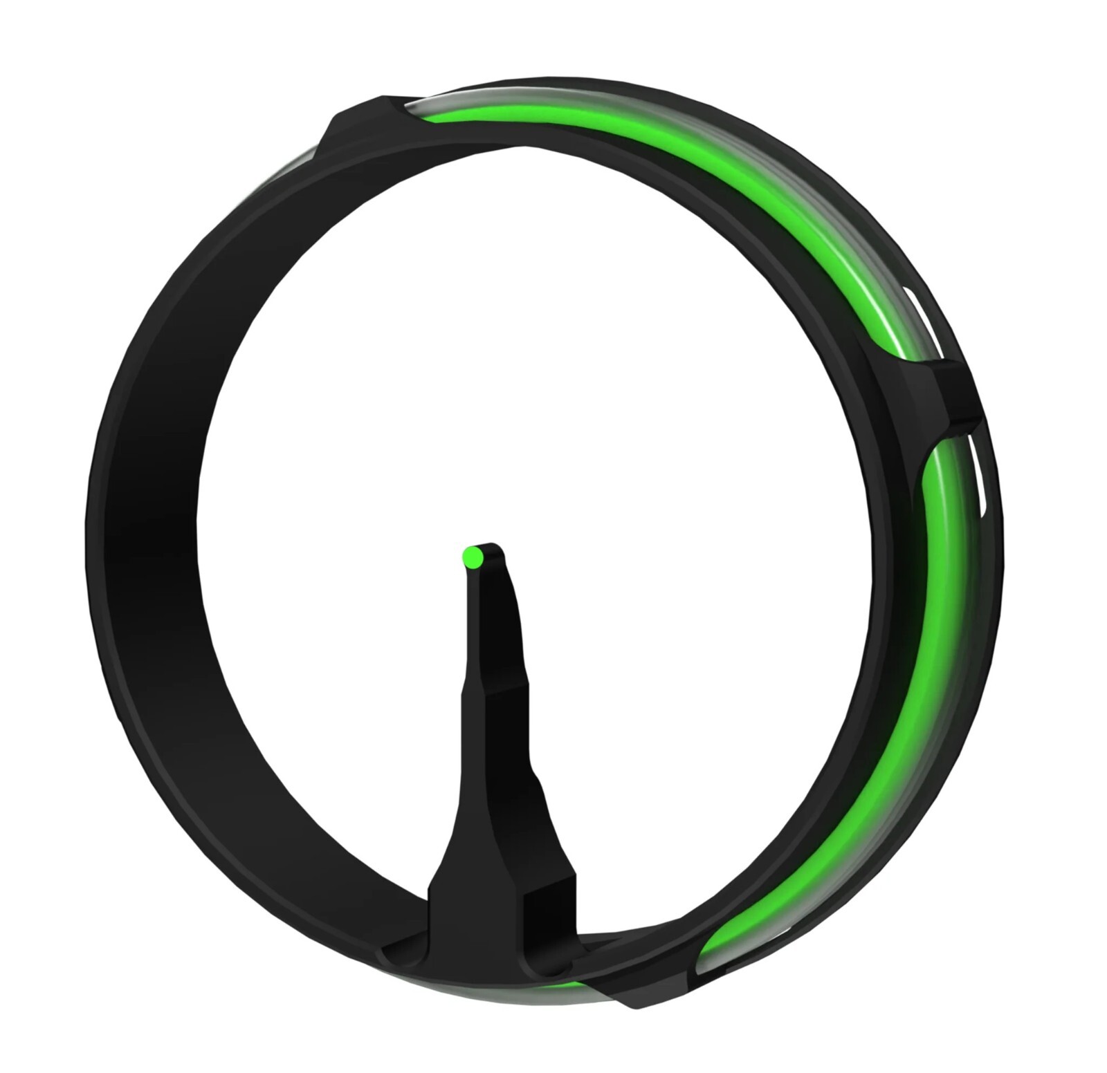 AVX-41 Fiber Optic Ring Pin with Rheostat Cover - .019 Fiber - Green