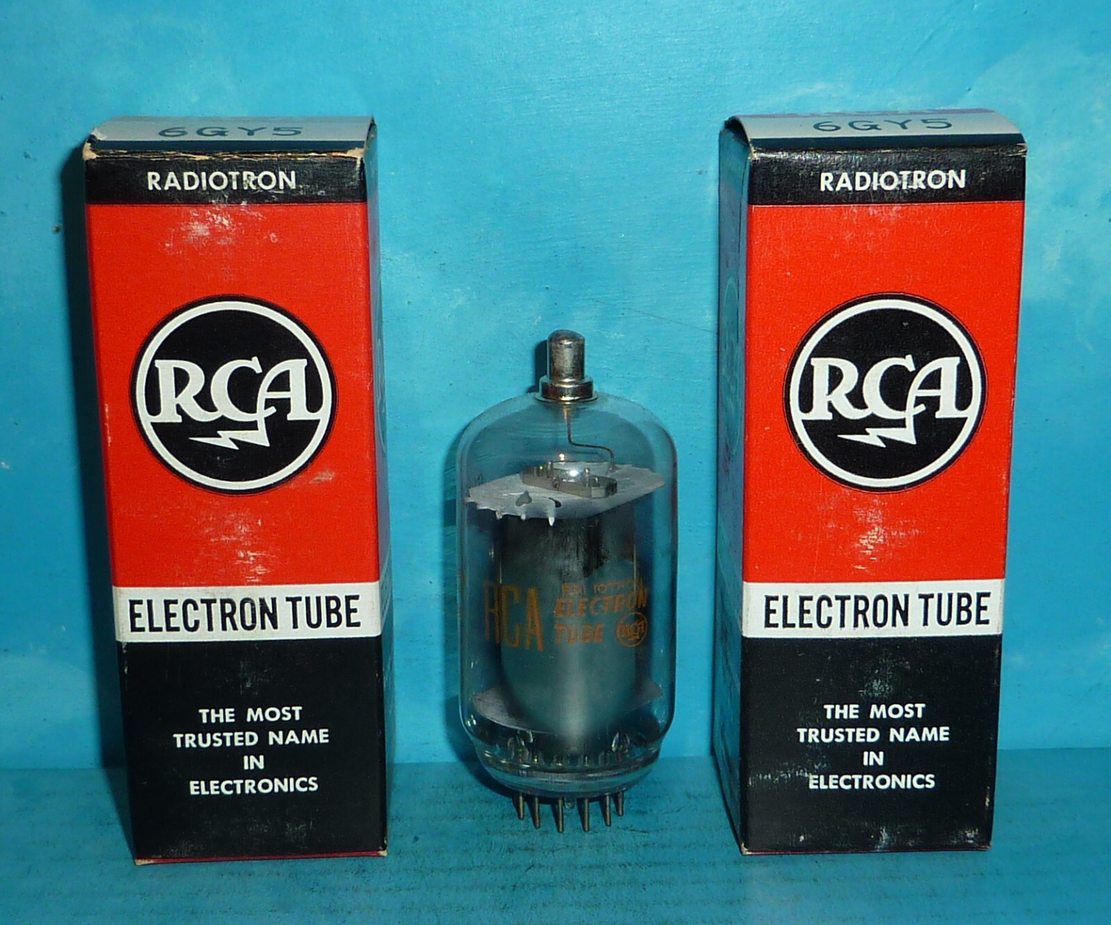 2 RCA 6GY5 Tubes Halo Getter NOS/NIB