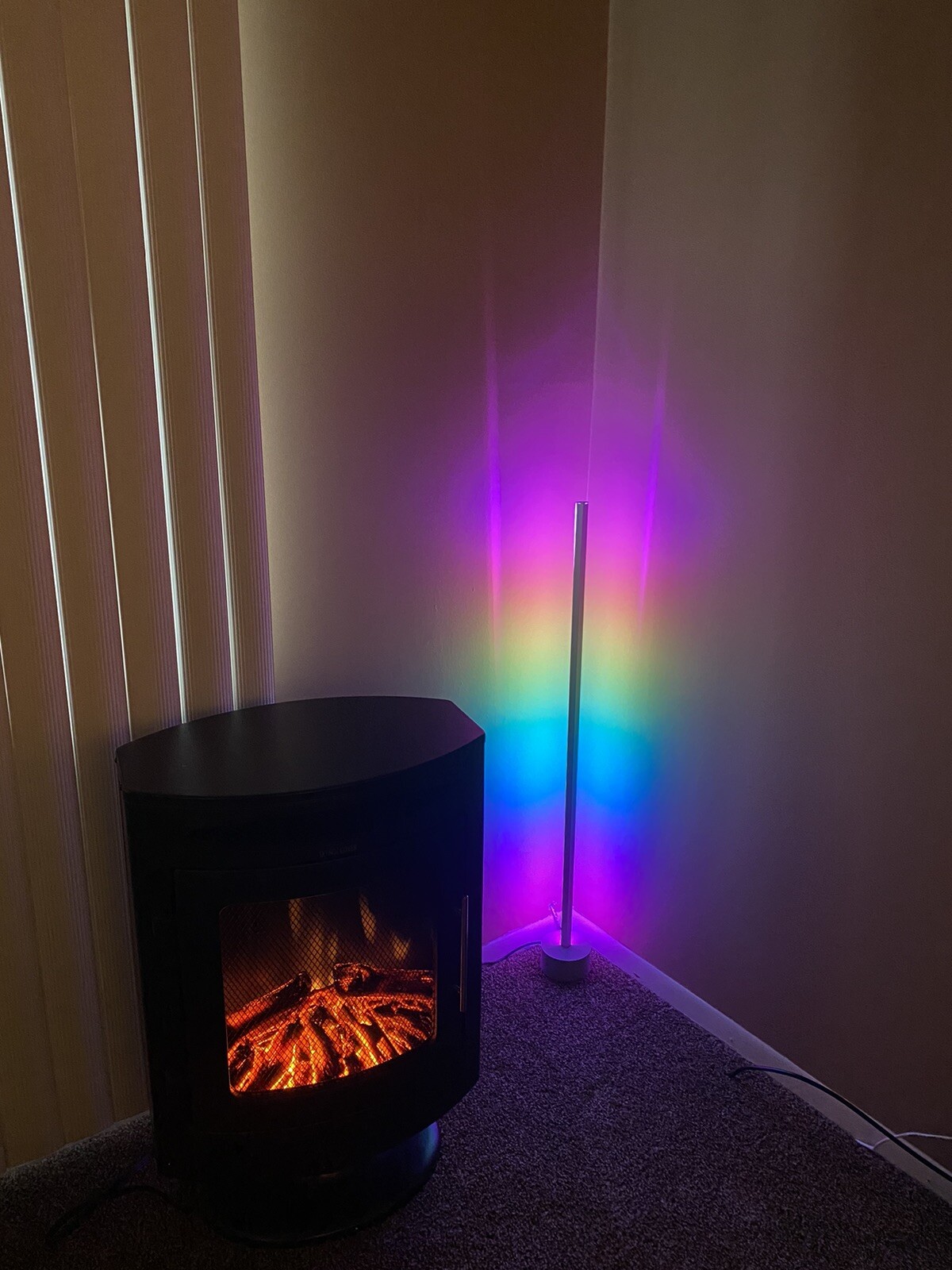 led corner floor lamp
