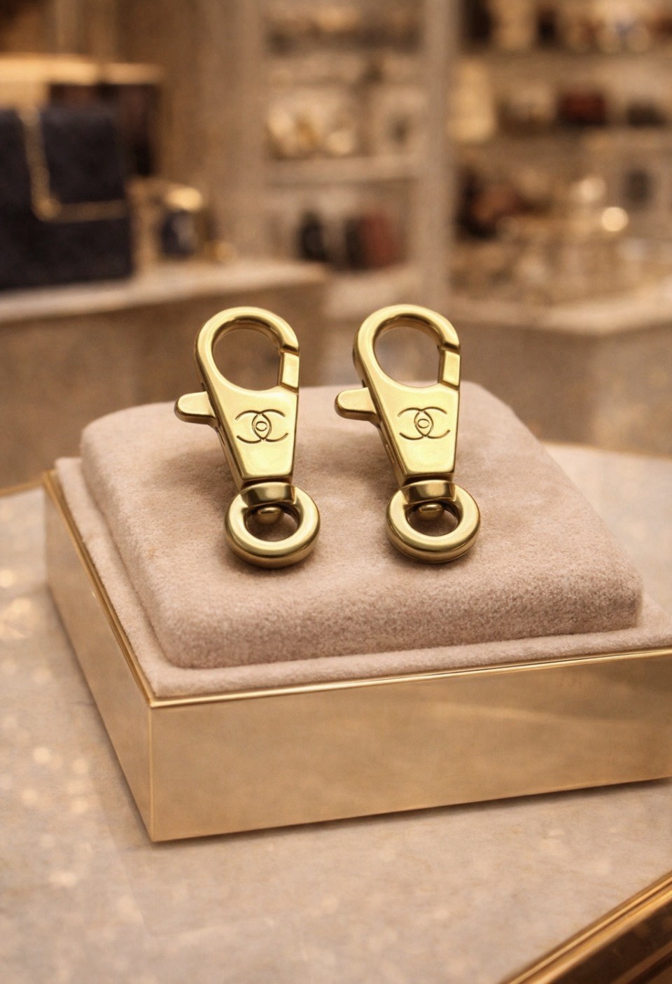Chanel 2-Piece Replacement Hardware Lobster Clasps For Shoulder Straps