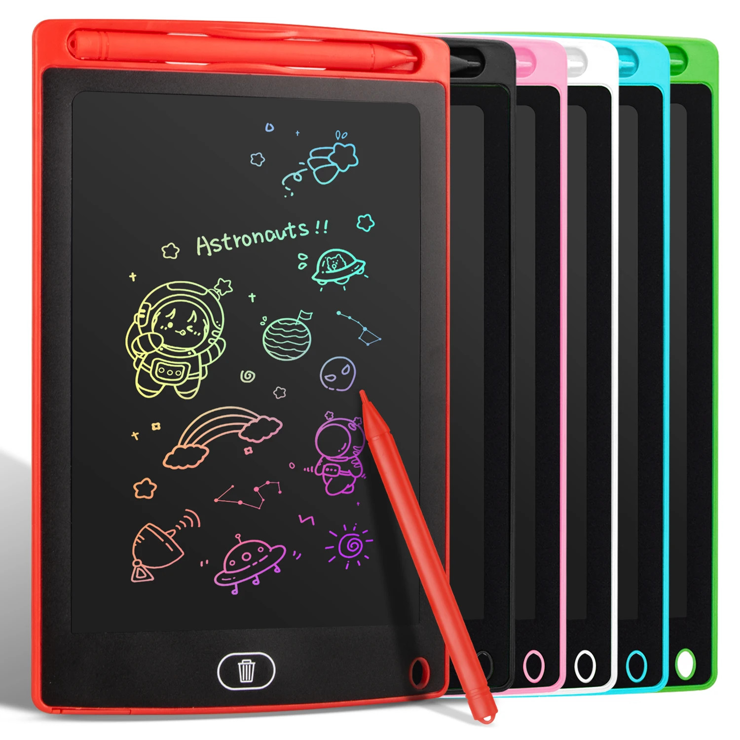 6.5/8.5/10/12 Inch LCD Drawing Tablet for Kids, Rechargeable Erasable Board