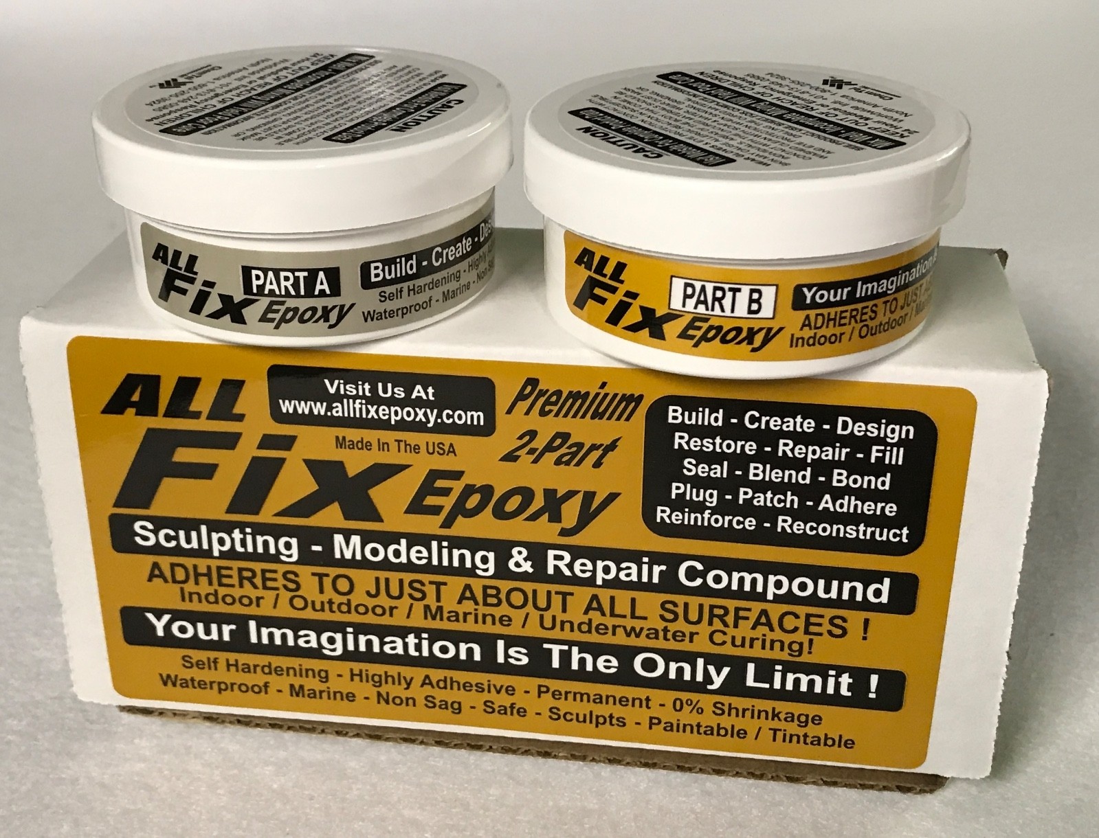All Fix RESTORATION REPAIR EPOXY PUTTY 8oz Unit All Purpose - Ultimate Adhesion