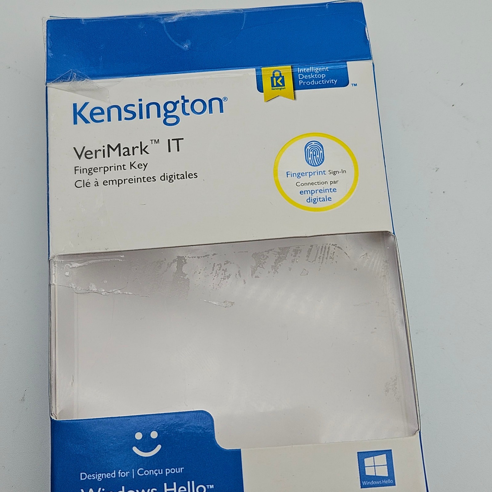 Kensington VeriMark IT Fingerprint Key Reader easy setup WINDOWS HELLO