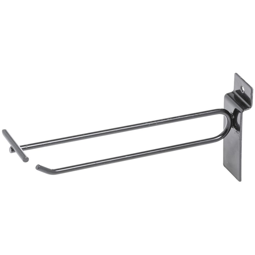 6" Slatwall Scan Hook, Black